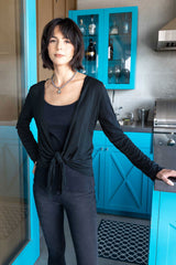 Tie Front Cardigan - Indigenous