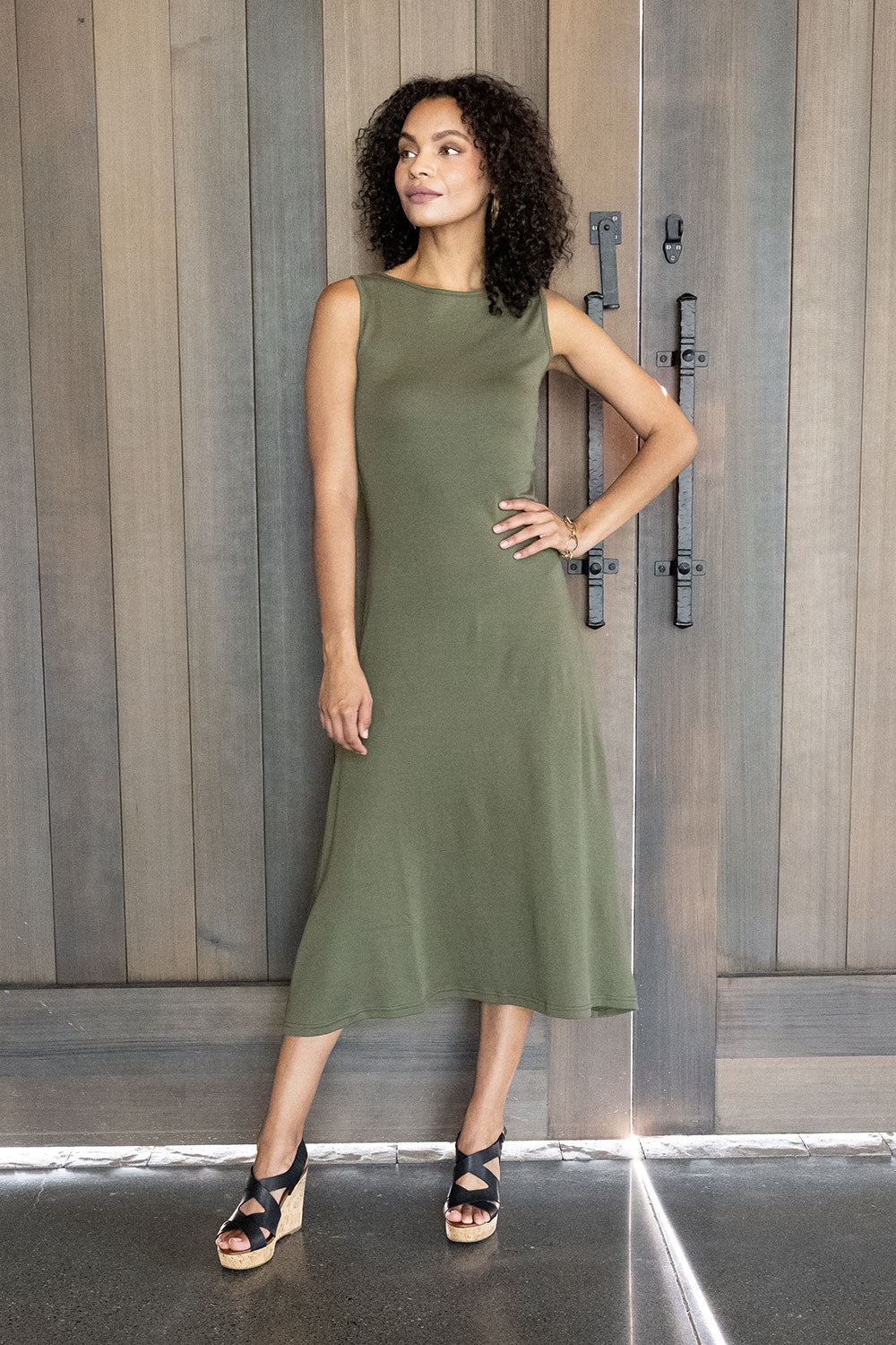 Essential Boatneck Dress - Indigenous