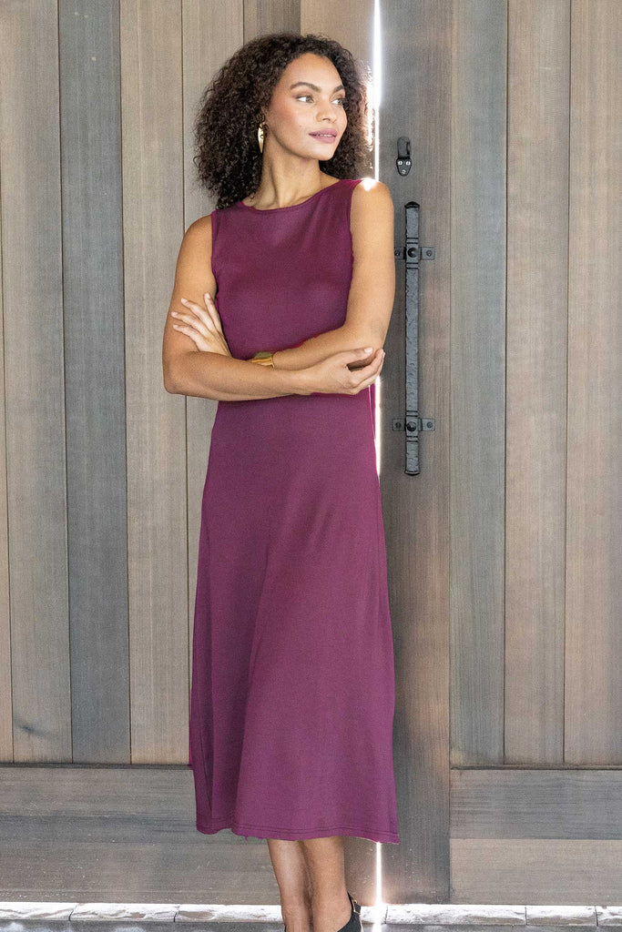 Essential Boatneck Dress - Indigenous