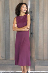 Essential Boatneck Dress - Indigenous