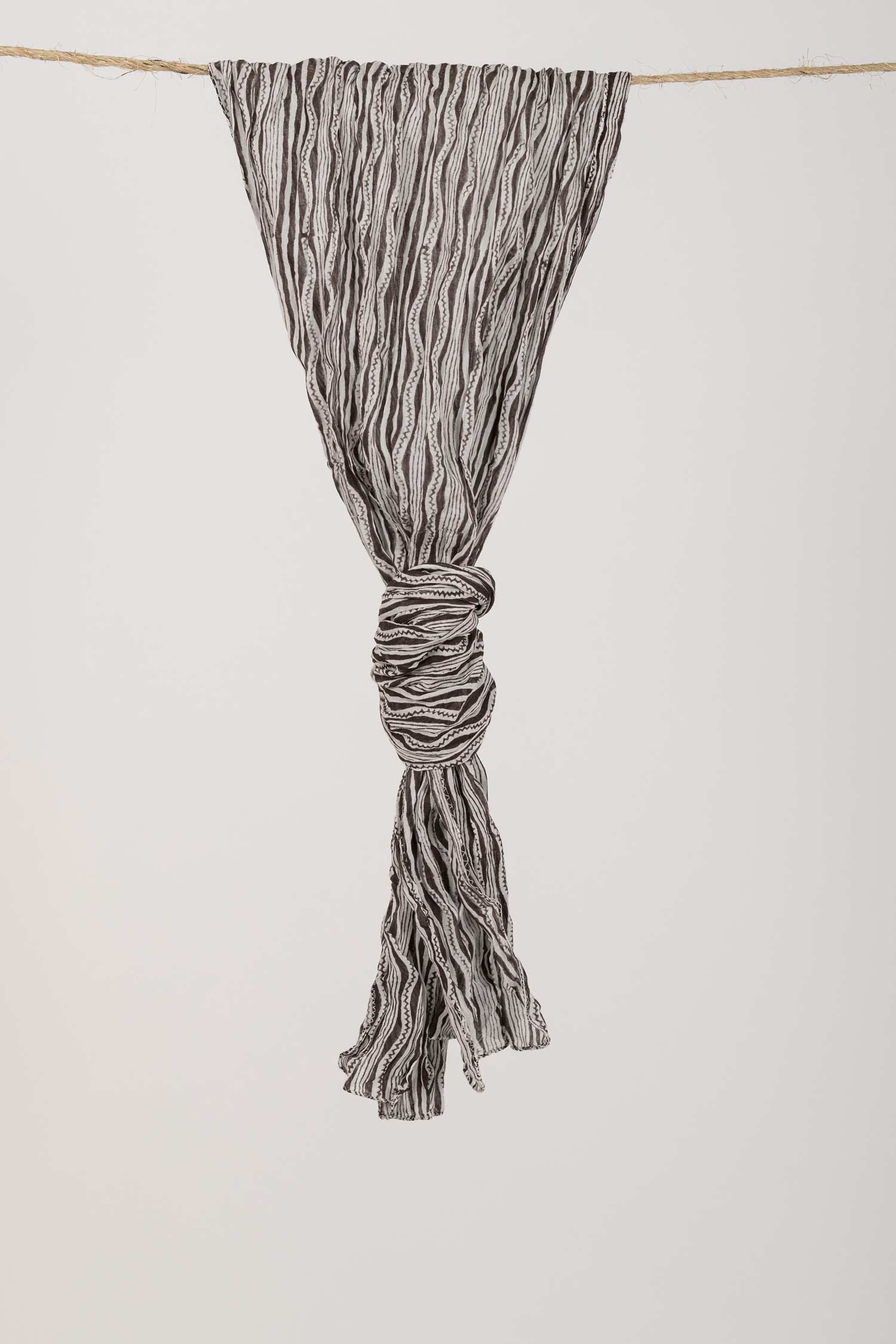 Native Block Print Scarf - Indigenous