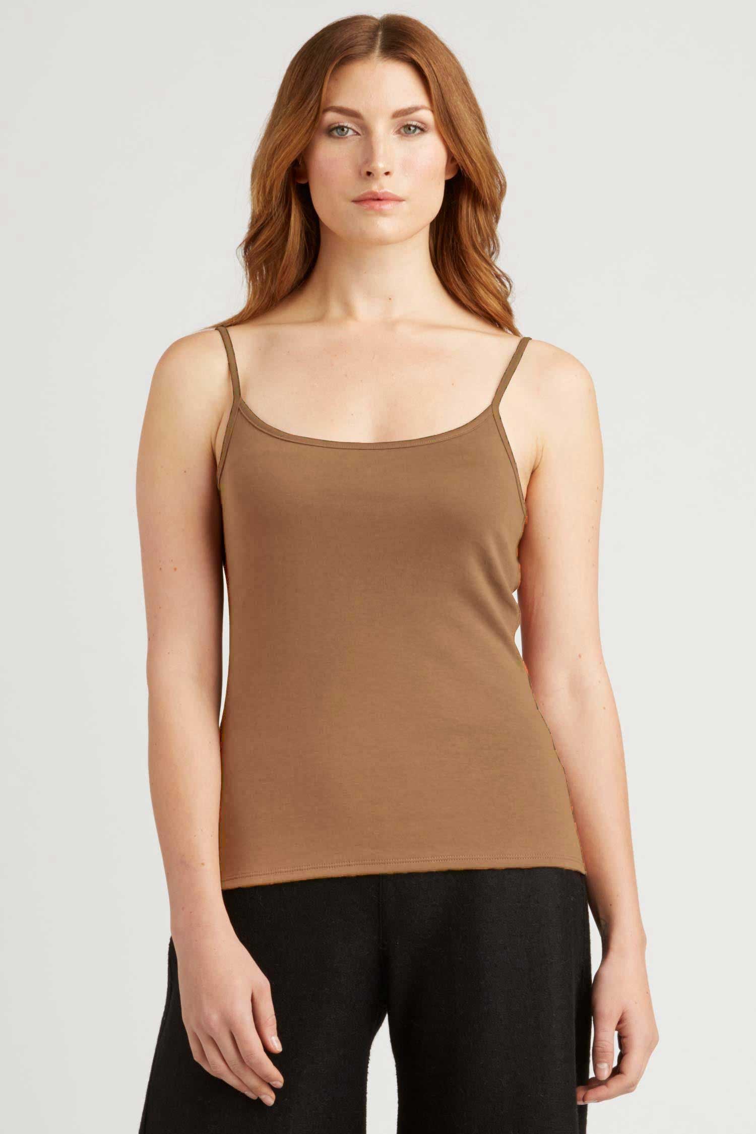 Sustainable Clothing Brand, Light Brown Tank Top