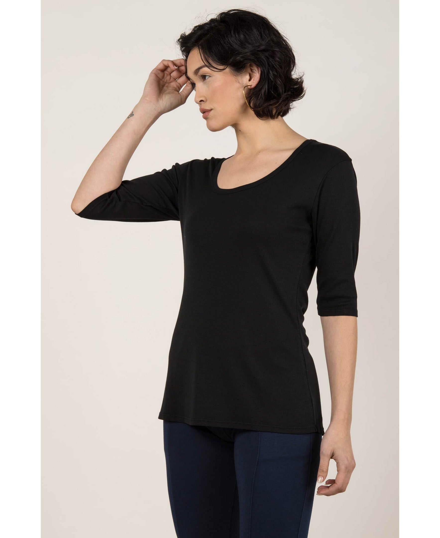 Essential Scoop Tee - Indigenous