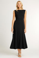 Essential Boatneck Dress - Indigenous