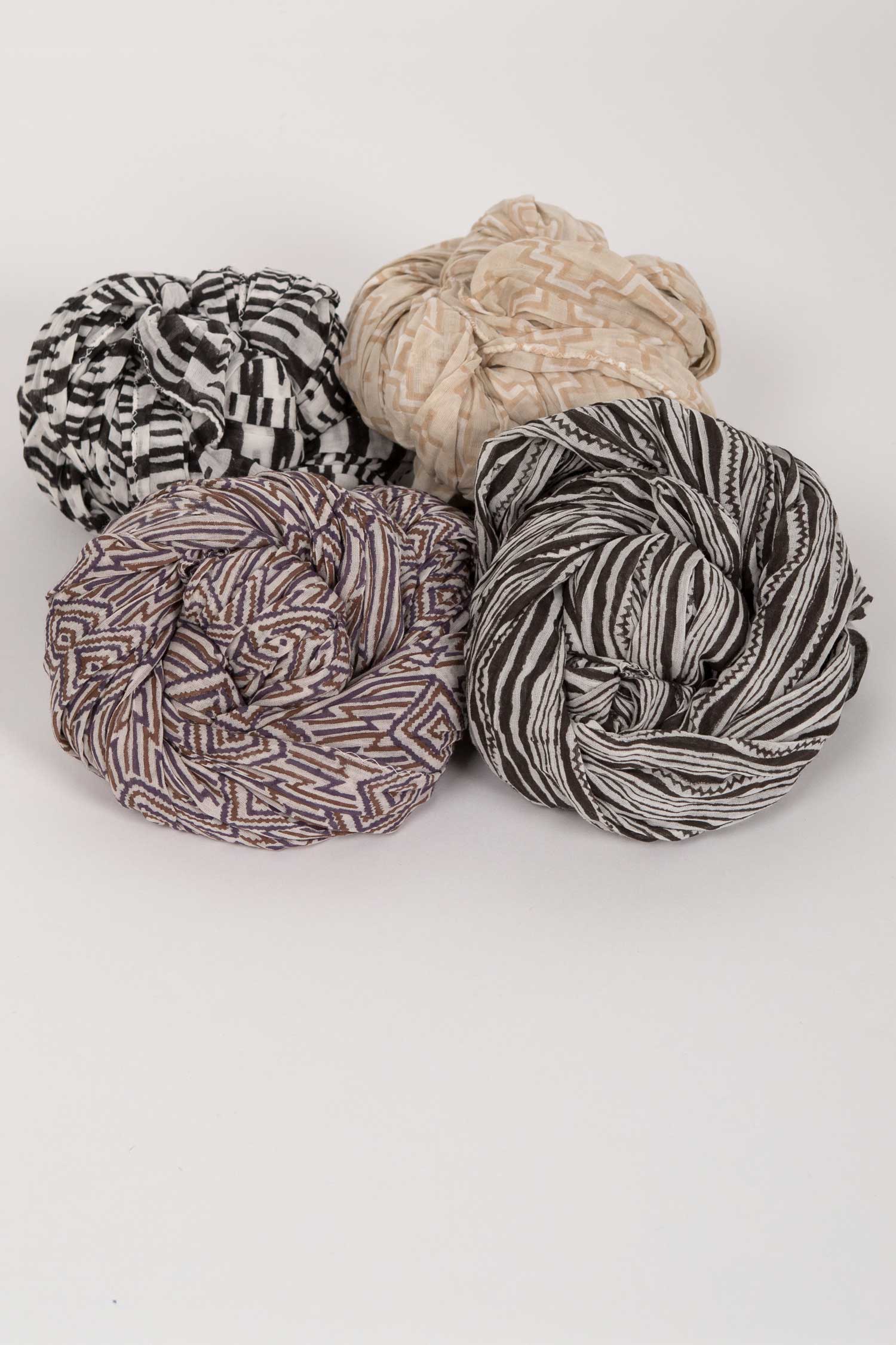 Native Block Print Scarf - Indigenous