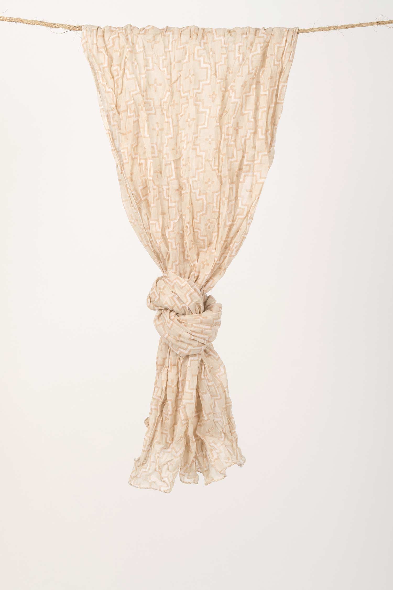 Native Block Print Scarf - Indigenous