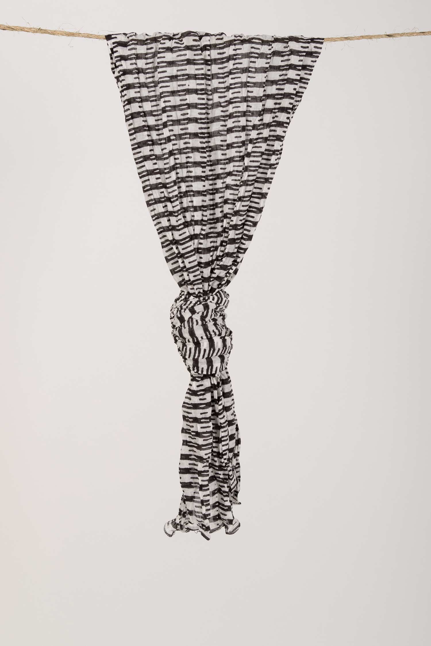 Native Block Print Scarf - Indigenous