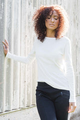 Essential Rib Boatneck Tee - Indigenous