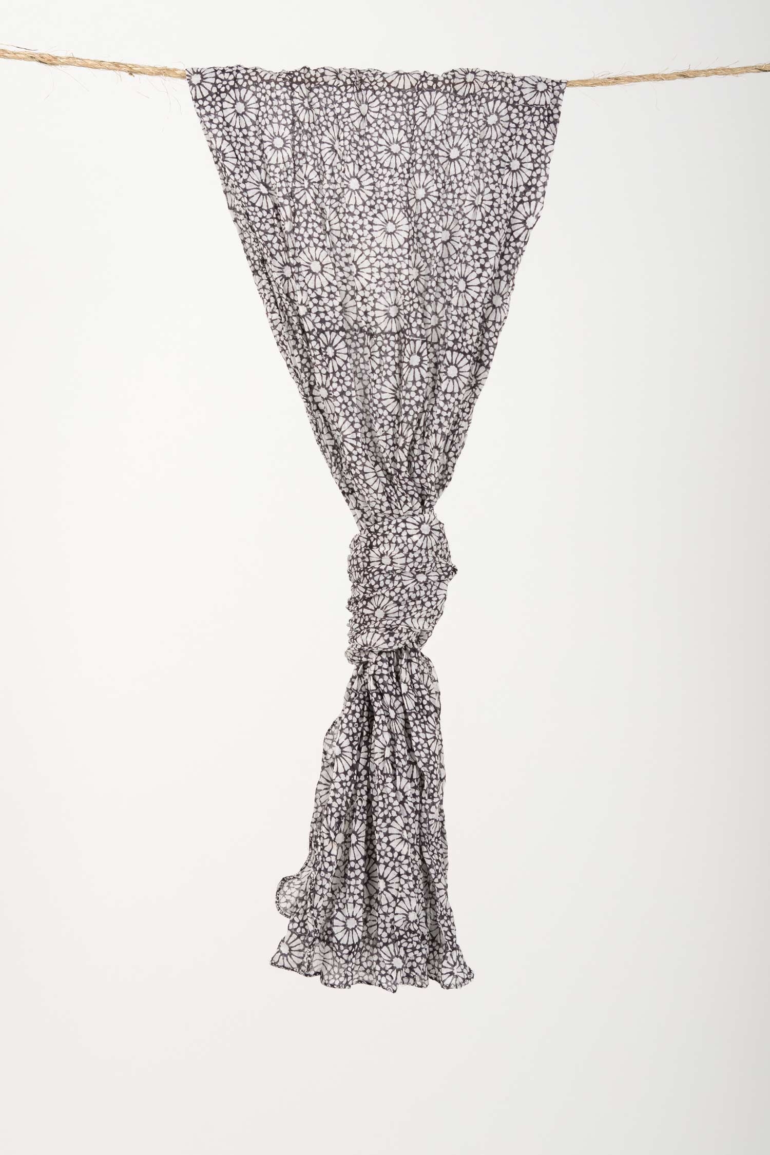 Tessera Block Print Scarf - Indigenous