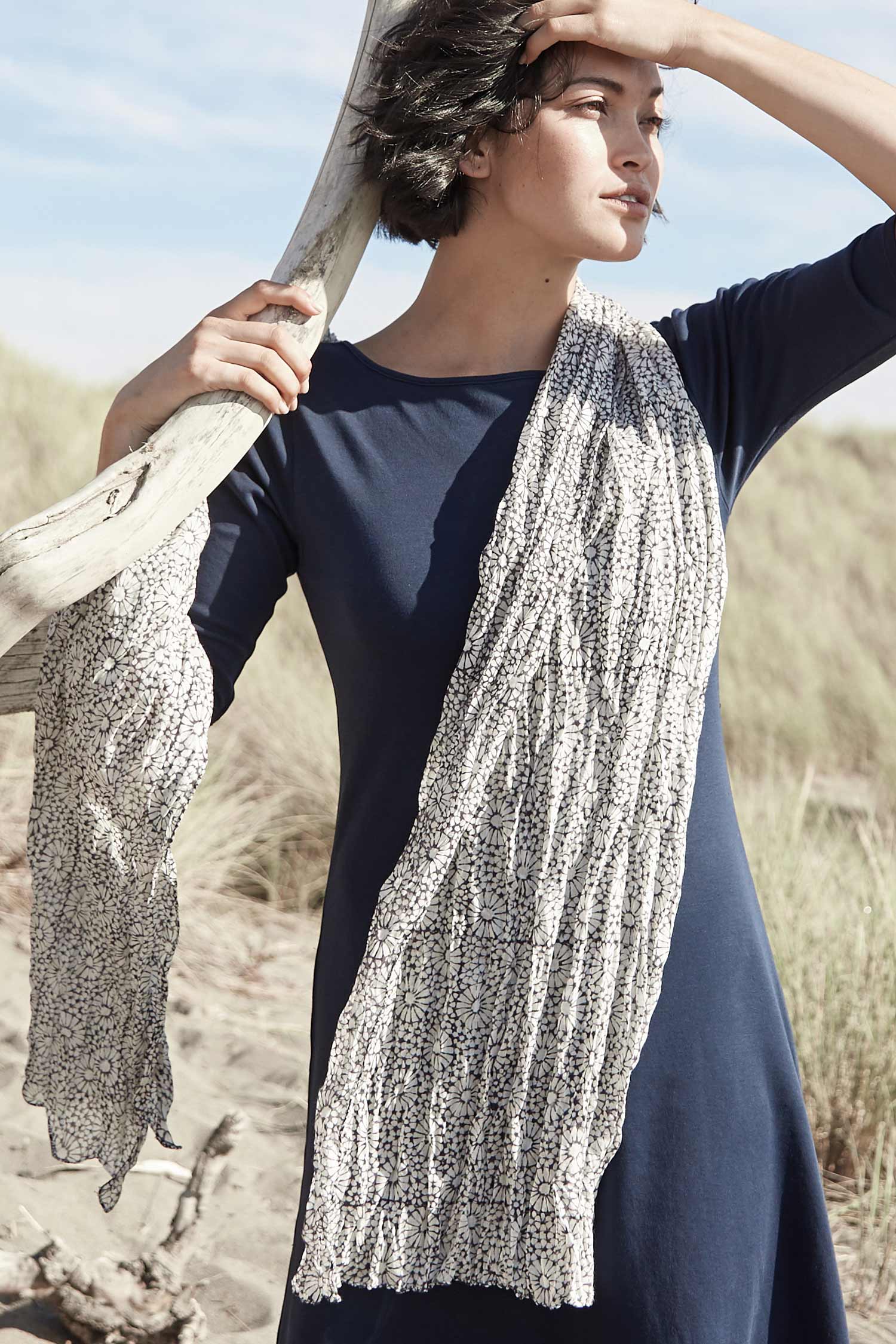 Tessera Block Print Scarf - Indigenous