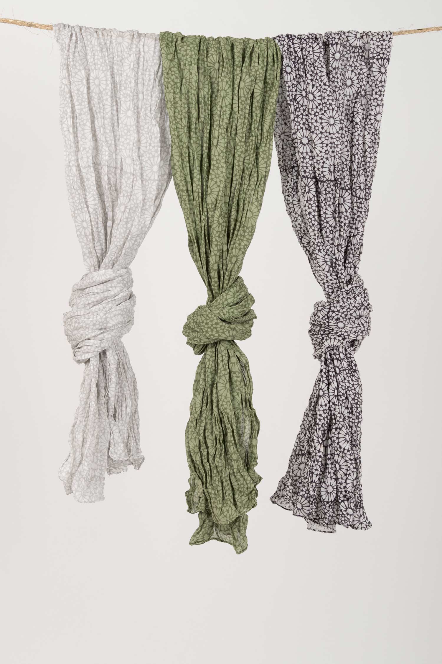 Tessera Block Print Scarf - Indigenous