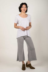 Essential Cropped Wide Leg Pant - Indigenous