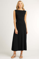 Essential Boatneck Dress - Indigenous