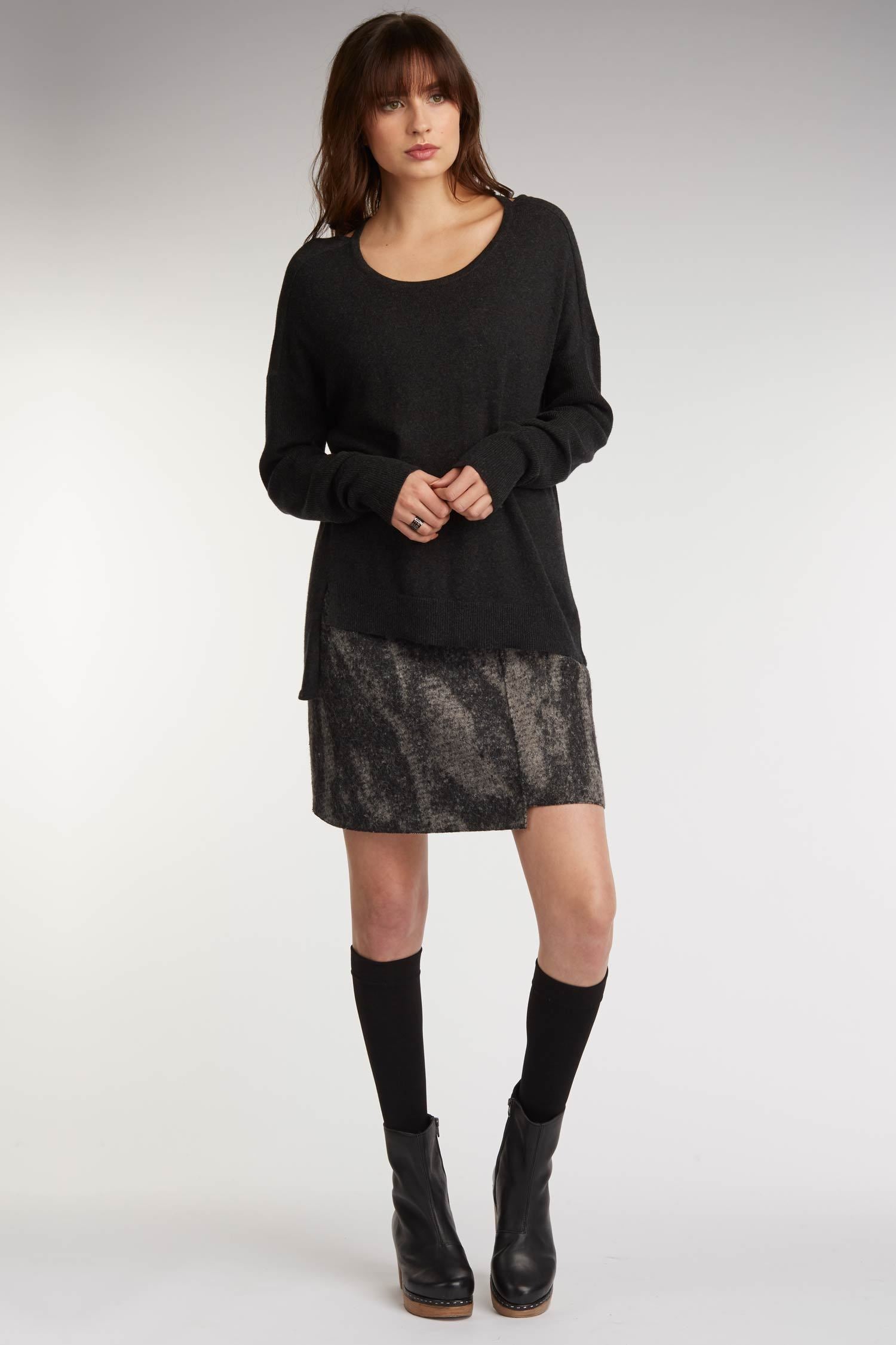 Notch Hem Skirt - Indigenous