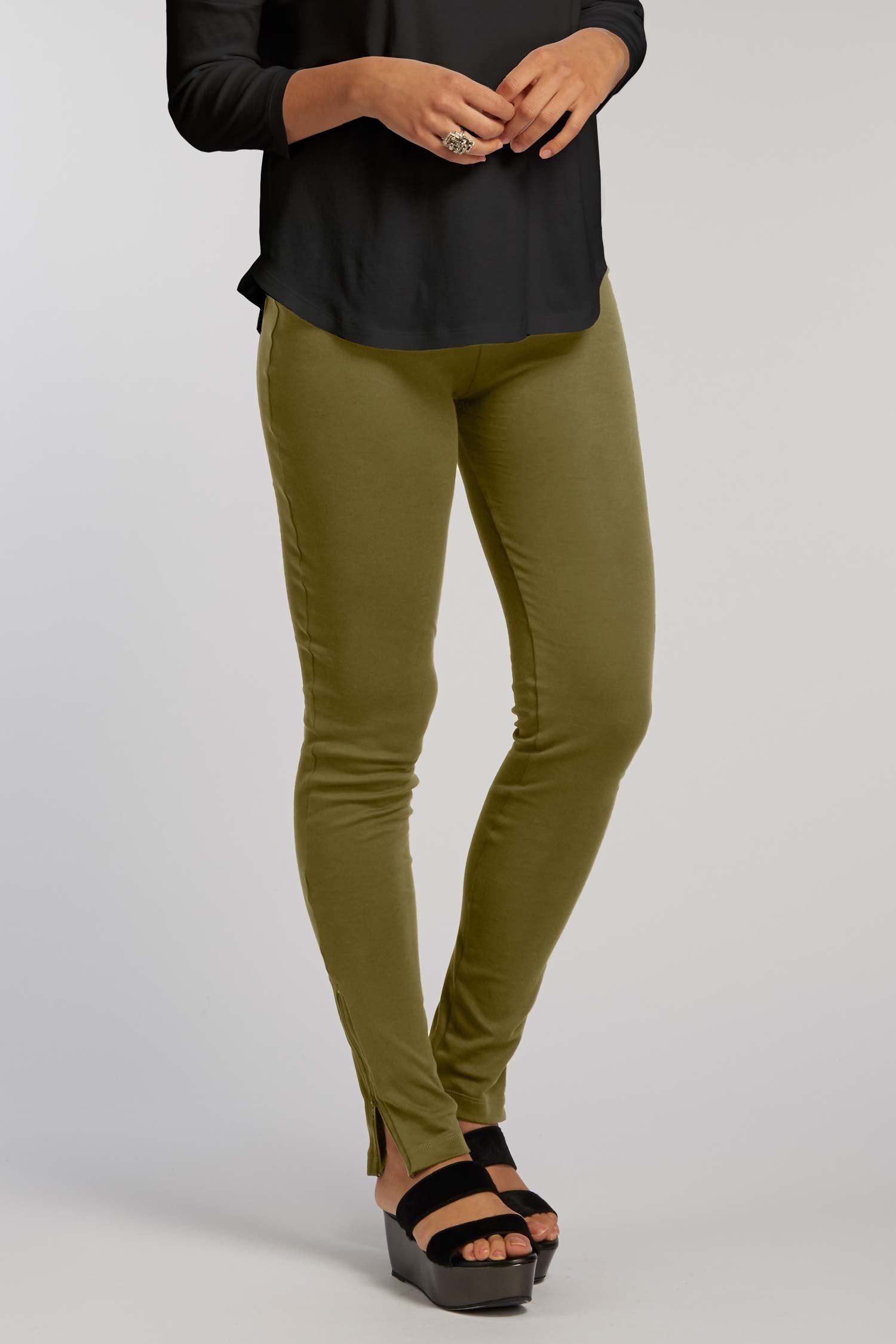 Luxe Zip Leggings - Indigenous