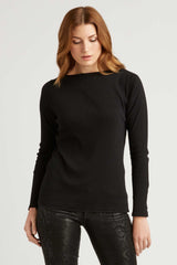 Essential Rib Boatneck Tee - Indigenous