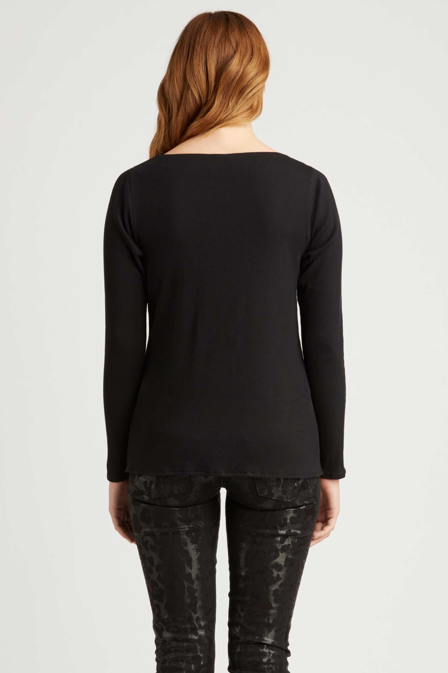 Essential Rib Boatneck Tee - Indigenous