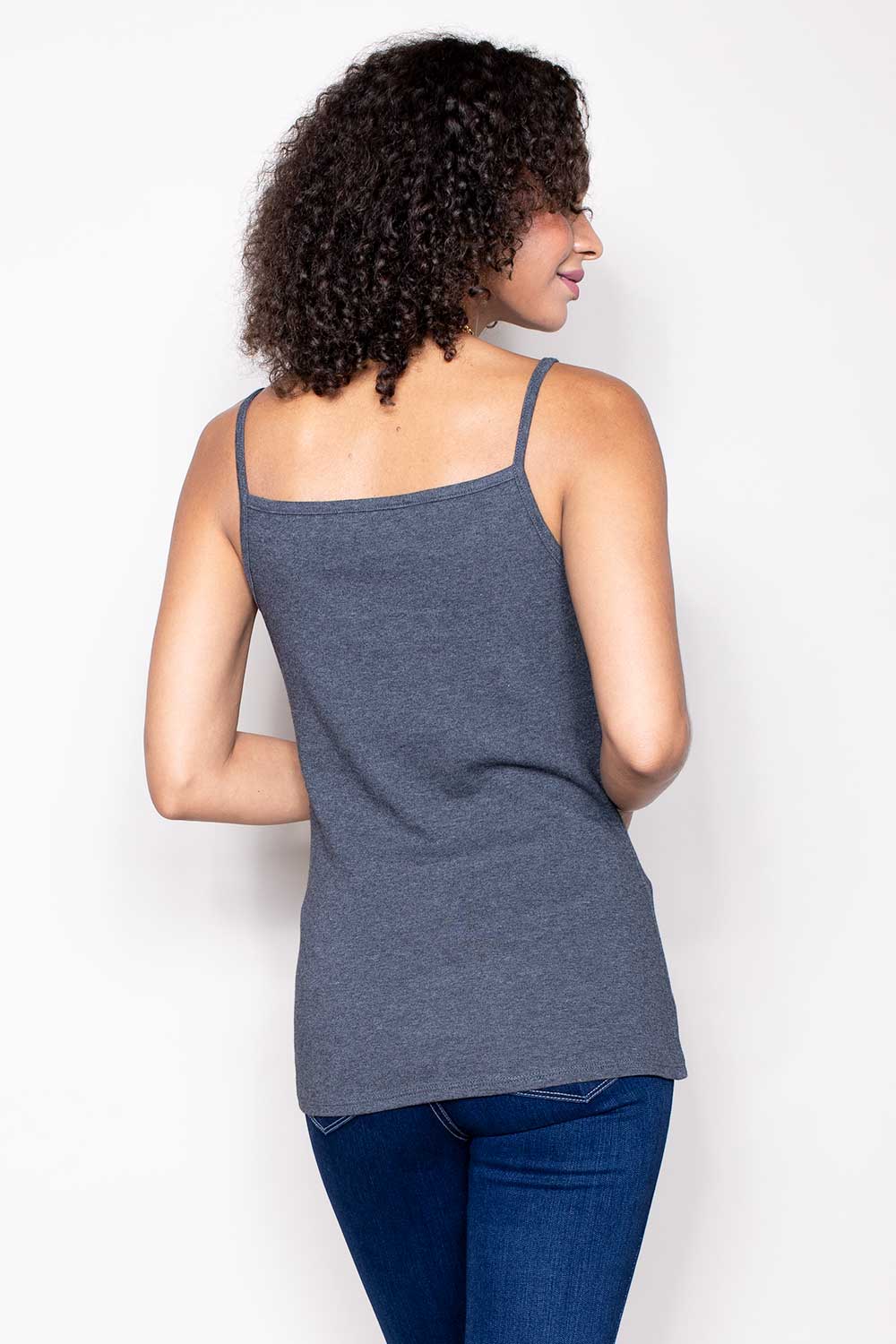 100% Organic Cotton Camisole in Print or Solid Grey, Kaikias Cami – Upland  Road