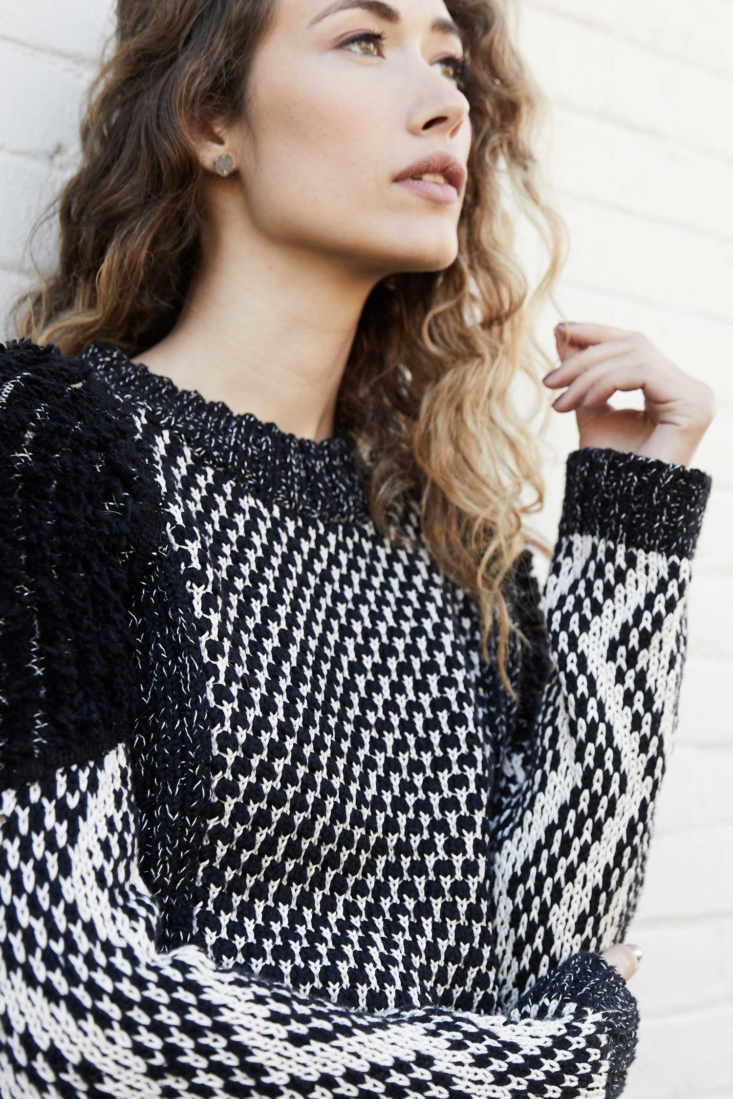 Shaggy Knit Pullover - Indigenous