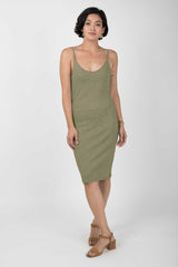 Rib Slip Dress - Indigenous