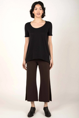 Essential Cropped Wide Leg Pant - Indigenous